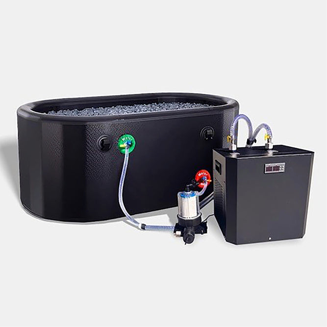 Eisbad-Komplettset PolarFlow 400 Liter mit ⅓ PS Wasserkühler